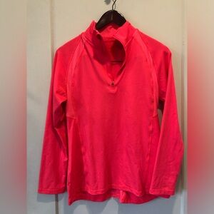 Champion quarter zip athletic pink sweater